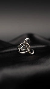 Silver Entwine Statement Ring